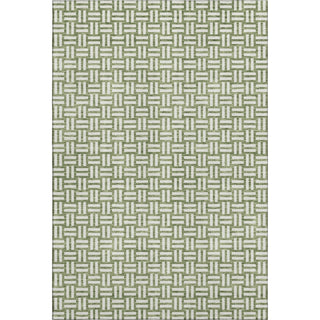 Piper Looms Mayfield Squares AMF925 Green Machine Washable Area Rug main image