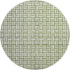 Piper Looms Mayfield Squares AMF925 Green Machine Washable Area Rug Round Main Image