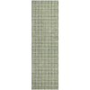 Piper Looms Mayfield Squares AMF925 Green Machine Washable Area Rug Runner Main Image