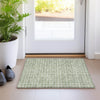 Piper Looms Mayfield Squares AMF925 Green Machine Washable Area Rug Scatter Lifestyle Image Feature