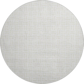 Piper Looms Mayfield Squares AMF925 Ivory Machine Washable Area Rug Round Main Image