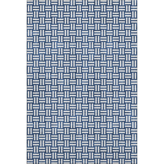 Piper Looms Mayfield Squares AMF925 Navy Machine Washable Area Rug main image
