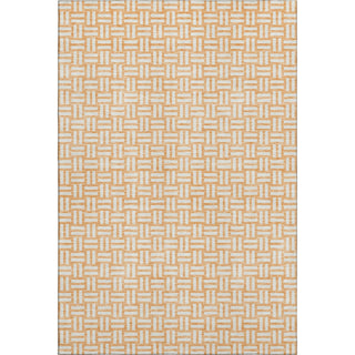 Piper Looms Mayfield Squares AMF925 Peach Machine Washable Area Rug main image