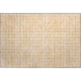 Piper Looms Mayfield Squares AMF925 Peach Machine Washable Area Rug Scatter Main Image