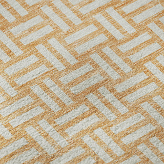Piper Looms Mayfield Squares AMF925 Peach Machine Washable Area Rug Swatch Image