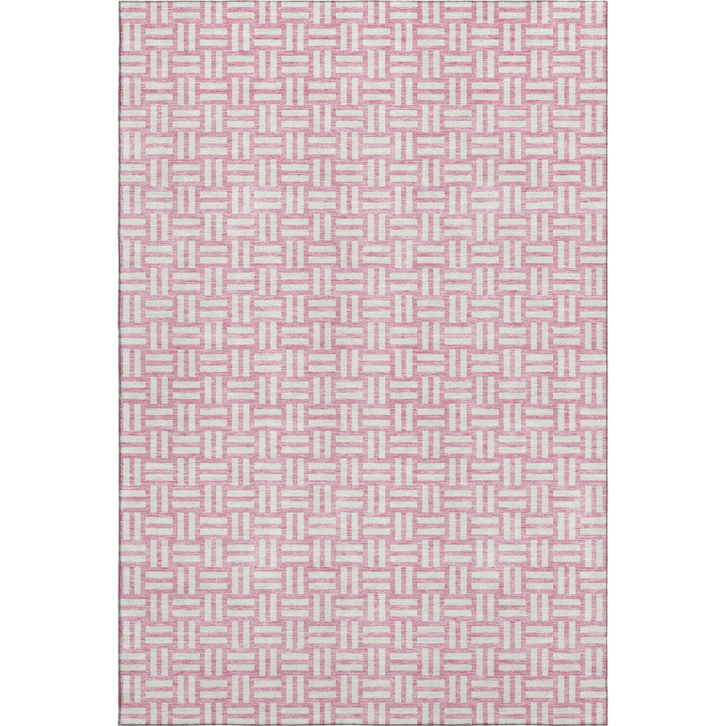 Piper Looms Mayfield Squares AMF925 Pink Machine Washable Area Rug main image