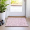 Piper Looms Mayfield Squares AMF925 Pink Machine Washable Area Rug Scatter Lifestyle Image Feature
