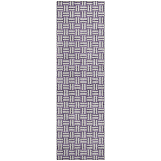 Piper Looms Mayfield Squares AMF925 Purple Machine Washable Area Rug Runner Main Image
