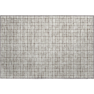 Piper Looms Mayfield Squares AMF925 Taupe Machine Washable Area Rug Scatter Main Image