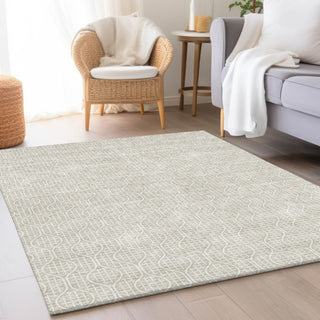Piper Looms Mayfield Geometric AMF926 Beige Machine Washable Area Rug Lifestyle Image Feature