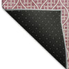 Piper Looms Mayfield Geometric AMF926 Blush Machine Washable Area Rug Backing Image