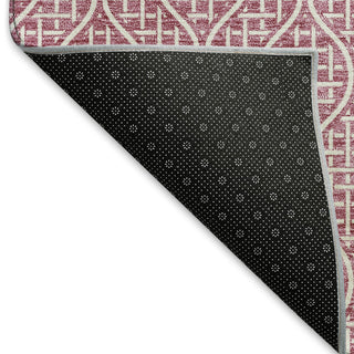 Piper Looms Mayfield Geometric AMF926 Blush Machine Washable Area Rug Backing Image