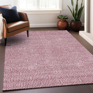 Piper Looms Mayfield Geometric AMF926 Blush Machine Washable Area Rug Lifestyle Image Feature