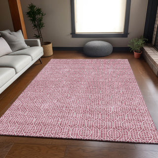 Piper Looms Mayfield Geometric AMF926 Blush Machine Washable Area Rug Lifestyle Image Feature