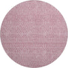 Piper Looms Mayfield Geometric AMF926 Blush Machine Washable Area Rug Round Main Image