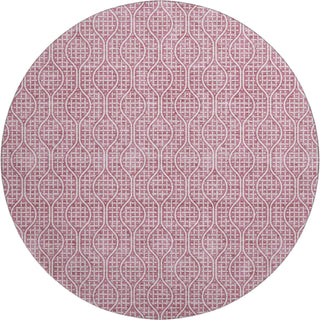 Piper Looms Mayfield Geometric AMF926 Blush Machine Washable Area Rug Round Main Image