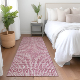 Piper Looms Mayfield Geometric AMF926 Blush Machine Washable Area Rug Runner Lifestyle Image Feature