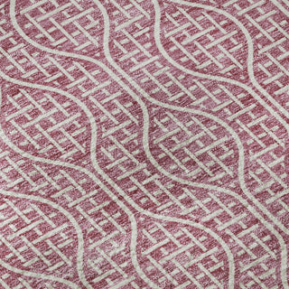 Piper Looms Mayfield Geometric AMF926 Blush Machine Washable Area Rug Swatch Image