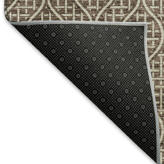 Piper Looms Mayfield Geometric AMF926 Brown Machine Washable Area Rug Backing Image