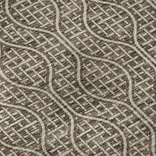 Piper Looms Mayfield Geometric AMF926 Brown Machine Washable Area Rug Swatch Image