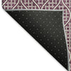 Piper Looms Mayfield Geometric AMF926 Eggplant Machine Washable Area Rug Backing Image