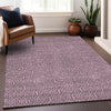 Piper Looms Mayfield Geometric AMF926 Eggplant Machine Washable Area Rug Lifestyle Image Feature