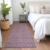 Piper Looms Mayfield Geometric AMF926 Eggplant Machine Washable Area Rug Runner Lifestyle Image Feature