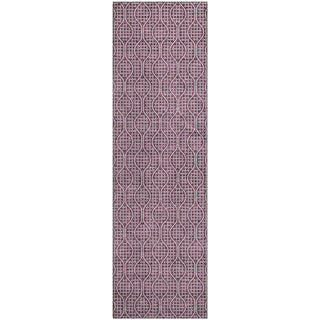 Piper Looms Mayfield Geometric AMF926 Eggplant Machine Washable Area Rug Runner Main Image
