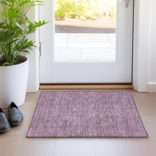 Piper Looms Mayfield Geometric AMF926 Eggplant Machine Washable Area Rug Scatter Lifestyle Image Feature