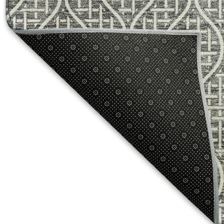 Piper Looms Mayfield Geometric AMF926 Gray Machine Washable Area Rug Backing Image