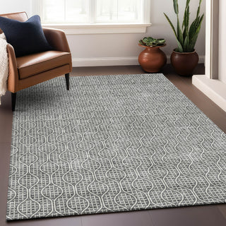 Piper Looms Mayfield Geometric AMF926 Gray Machine Washable Area Rug Lifestyle Image Feature