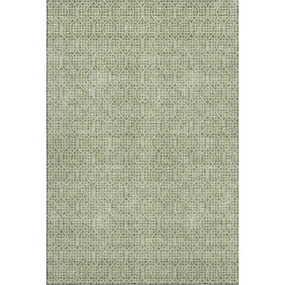 Piper Looms Mayfield Geometric AMF926 Green Machine Washable Area Rug main image