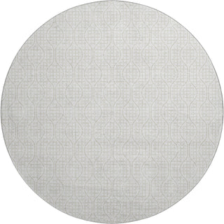 Piper Looms Mayfield Geometric AMF926 Ivory Machine Washable Area Rug Round Main Image