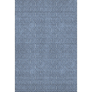 Piper Looms Mayfield Geometric AMF926 Navy Machine Washable Area Rug main image