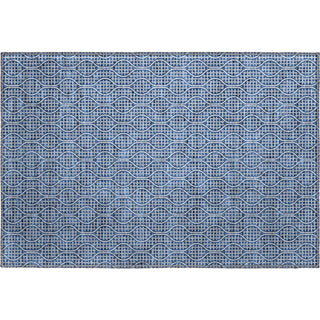 Piper Looms Mayfield Geometric AMF926 Navy Machine Washable Area Rug Scatter Main Image
