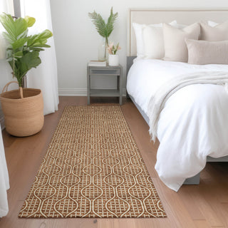 Piper Looms Mayfield Geometric AMF926 Paprika Machine Washable Area Rug Runner Lifestyle Image Feature