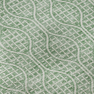 Piper Looms Mayfield Geometric AMF926 Sage Machine Washable Area Rug Swatch Image