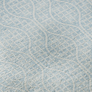 Piper Looms Mayfield Geometric AMF926 Sky Machine Washable Area Rug Swatch Image