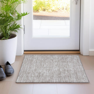Piper Looms Mayfield Geometric AMF926 Taupe Machine Washable Area Rug Scatter Lifestyle Image Feature