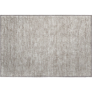 Piper Looms Mayfield Geometric AMF926 Taupe Machine Washable Area Rug Scatter Main Image