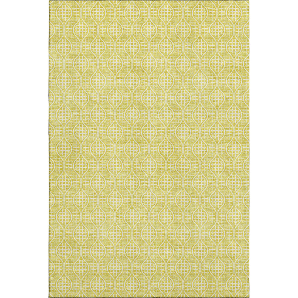 Piper Looms Mayfield Geometric AMF926 Yellow Machine Washable Area Rug main image