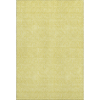 Piper Looms Mayfield Geometric AMF926 Yellow Machine Washable Area Rug main image