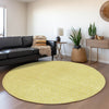 Piper Looms Mayfield Geometric AMF926 Yellow Machine Washable Area Rug Round Lifestyle Image Feature