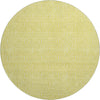 Piper Looms Mayfield Geometric AMF926 Yellow Machine Washable Area Rug Round Main Image