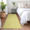 Piper Looms Mayfield Geometric AMF926 Yellow Machine Washable Area Rug Runner Lifestyle Image Feature