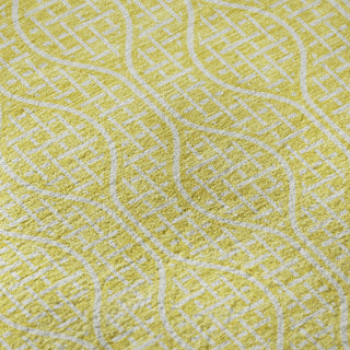 Piper Looms Mayfield Geometric AMF926 Yellow Machine Washable Area Rug Swatch Image