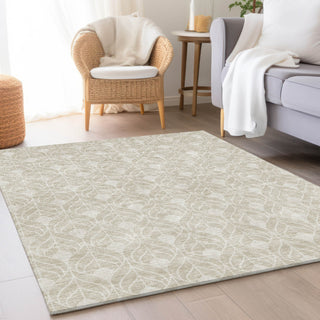 Piper Looms Mayfield Geometric AMF927 Beige Machine Washable Area Rug Lifestyle Image Feature