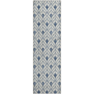 Piper Looms Mayfield Geometric AMF927 Blue Machine Washable Area Rug Runner Main Image