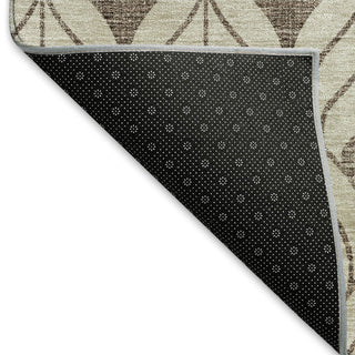 Piper Looms Mayfield Geometric AMF927 Brown Machine Washable Area Rug Backing Image