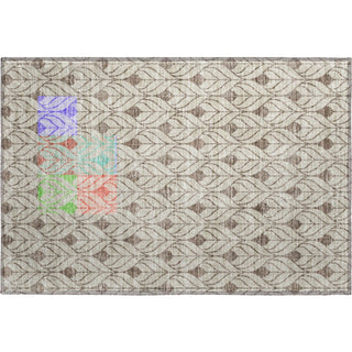 Piper Looms Mayfield Geometric AMF927 Brown Machine Washable Area Rug Scatter Main Image